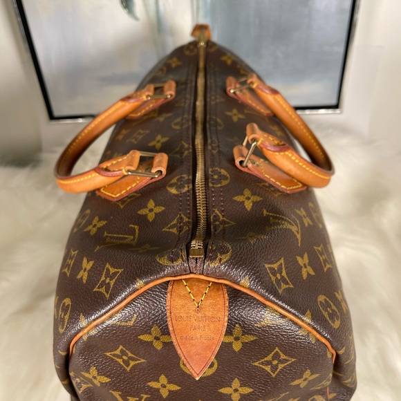 Authentic Louis Vuitton LV Hand Bag  Speedy 35 Browns Monogram 2603357 - Picture 5 of 16